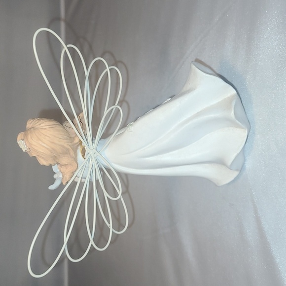 Vintage Popular Creations Angel Figurines Wire Wings Lot of 5 Collectibles 6" - Picture 5 of 11